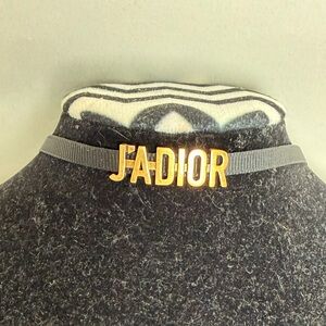 Dior Gold and Black Chain Necklace